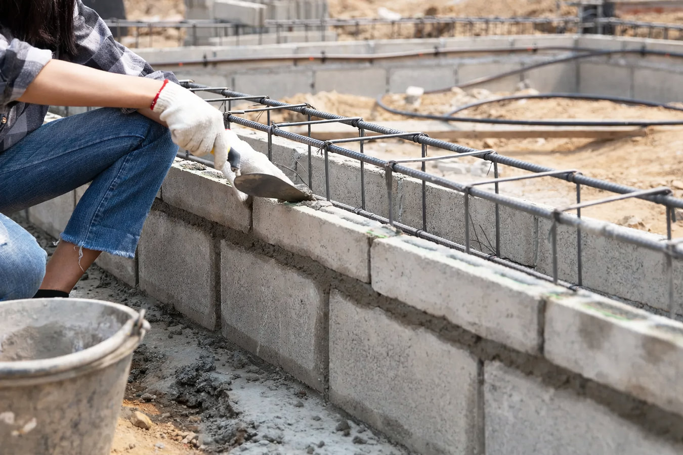 Foundation block wall installation